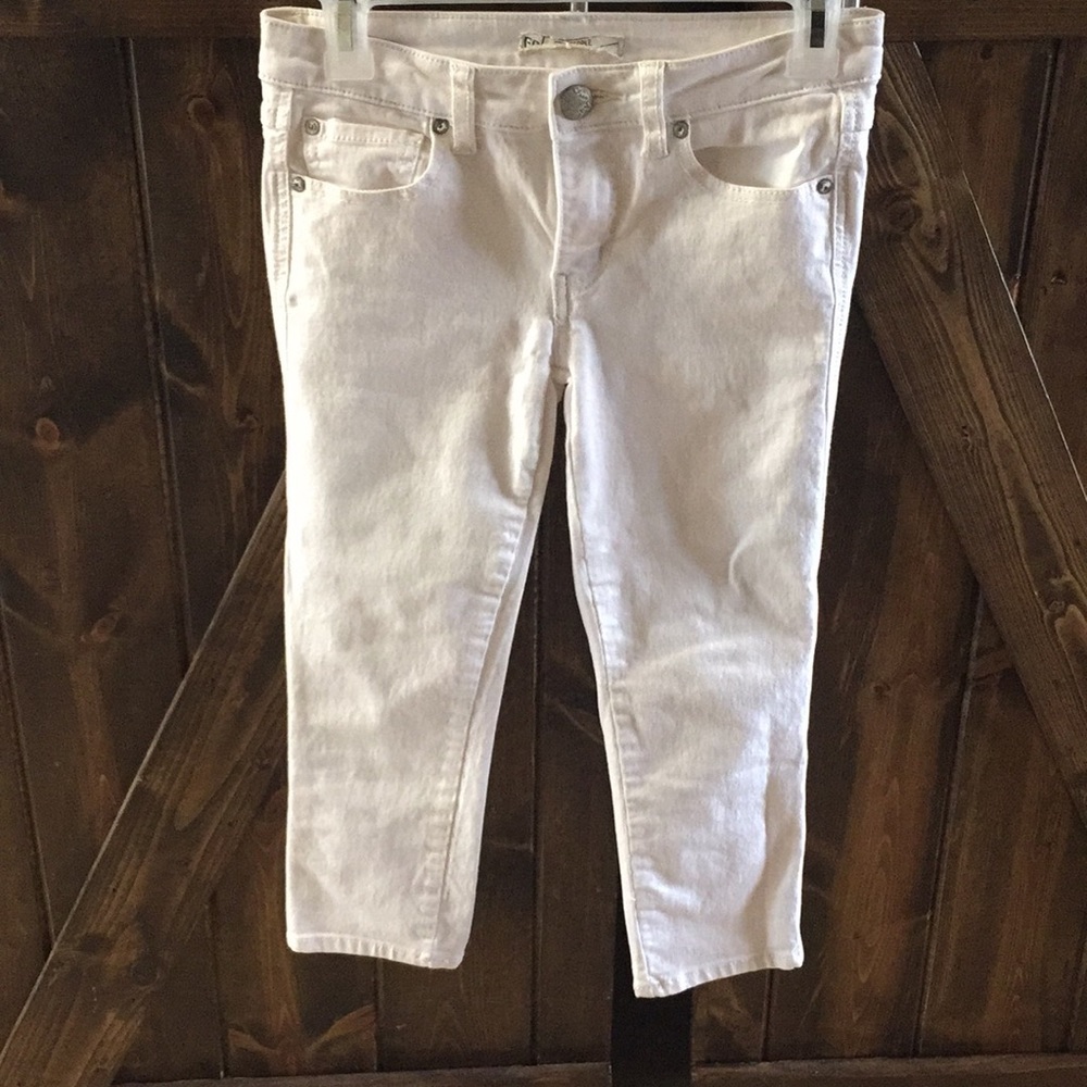 White Free People Capri pants
